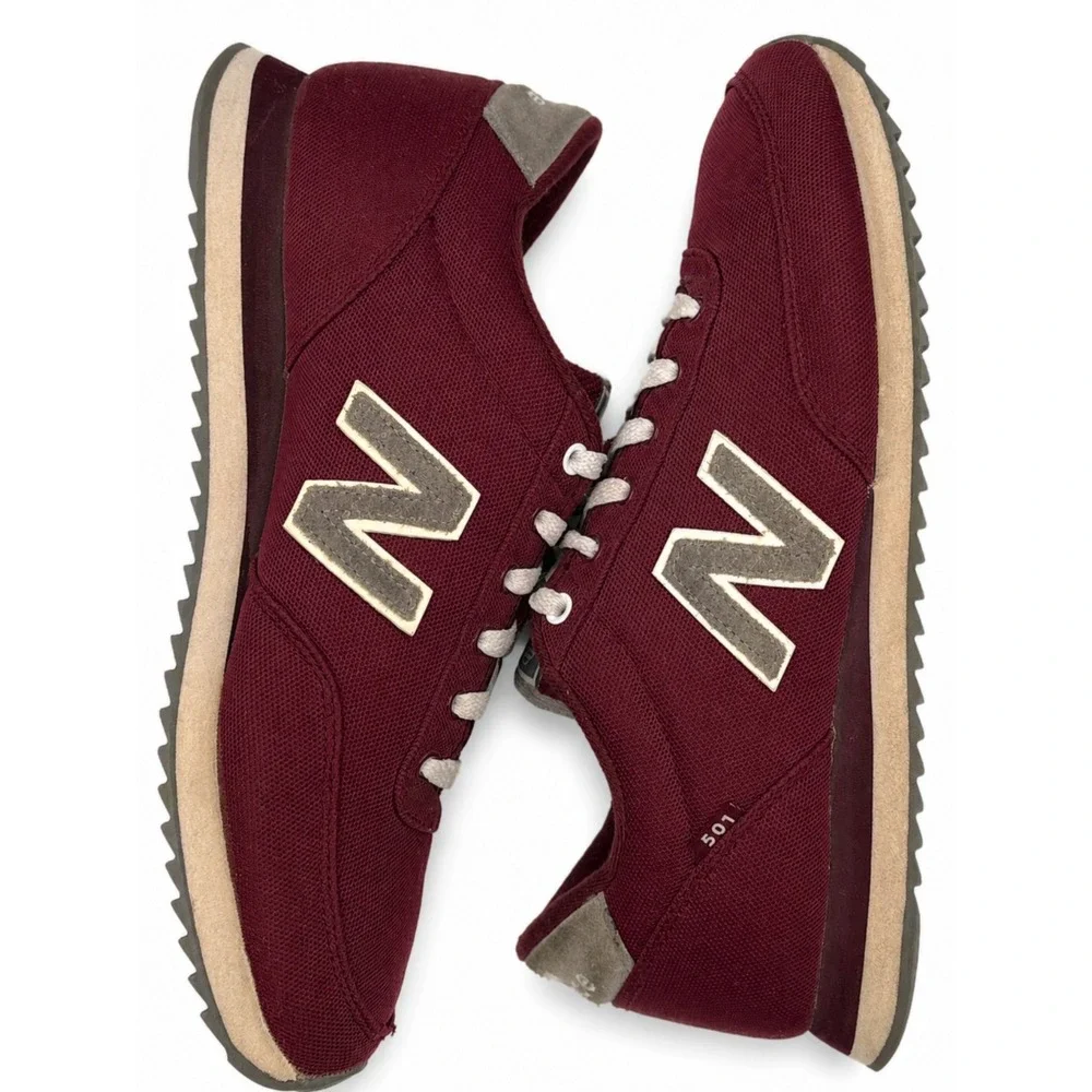 New Balance 501 Men's Size 10.5 D Burgundy Maroon Retro Running Shoes MZ501POY